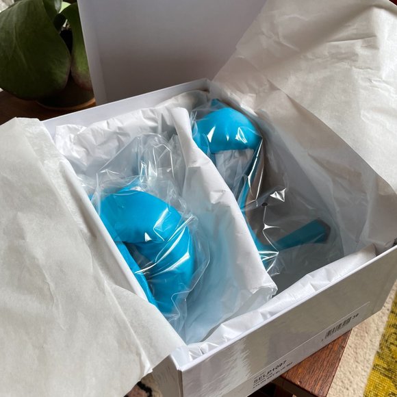 NIB Sebastian Milano Puff Blast Mules in Blue 39EU - Picture 5 of 7